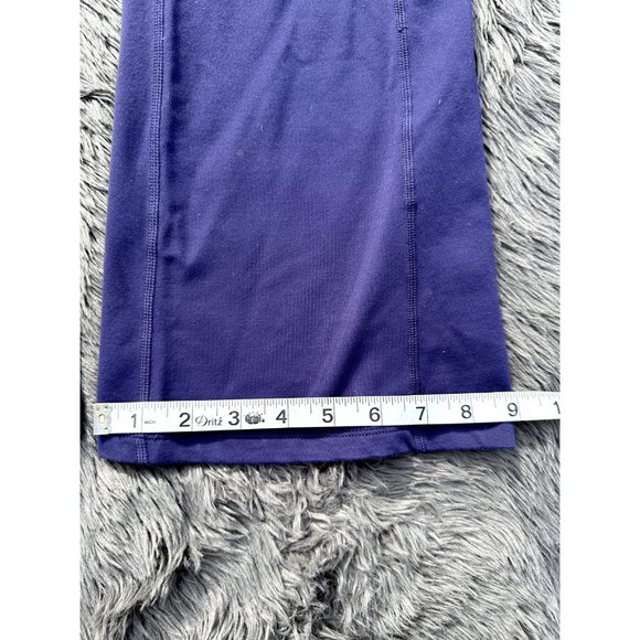 Athleta Leggings Exra Small Petite Blue Bell Bottom Midi Raise Activewear Womens - Picture 10 of 11